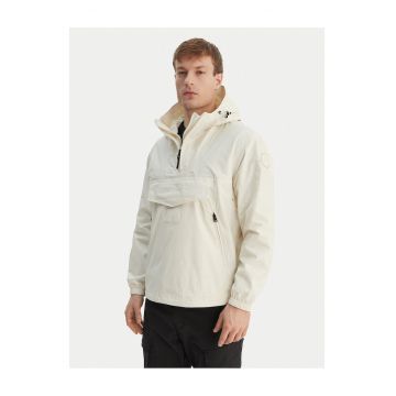Geaca hanorac unisex -  lejer - ecru - poliamida -