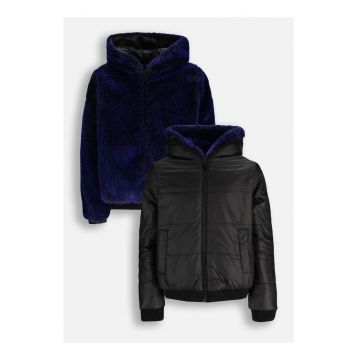 Geaca reversibila  ZC5152501OGJ-022 - poliester - albastru/negru
