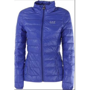 Geaca slim fit cu fermoar si guler inalt -