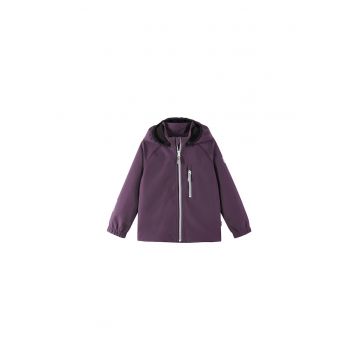 Geaca softshell copii -  poliester reciclat - fermoar - Violet