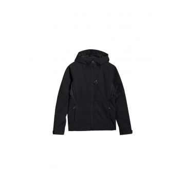 Geaca softshell dama  membrana 10000 - negru - trekking