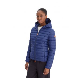 Geaca subtire dama -  bleumarin - nylon - cu fermoar