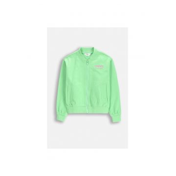 Jacheta bomber copii -  Bumbac - Verde