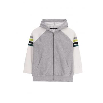 Jacheta  cu fermoar - multicolor - bumbac - pentru baieti