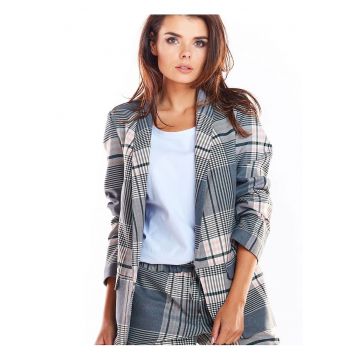 Jacheta dama -  multicolor - poliester/viscoza -