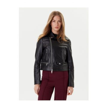 Jacheta de piele dama  negru -