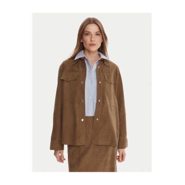 Jacheta de piele  maro