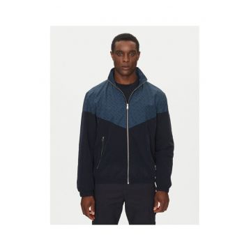 Jacheta de tranzitie barbati  bleumarin/negru