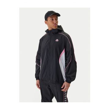 Jacheta de vant Nailon - INTL - Alb - Negru