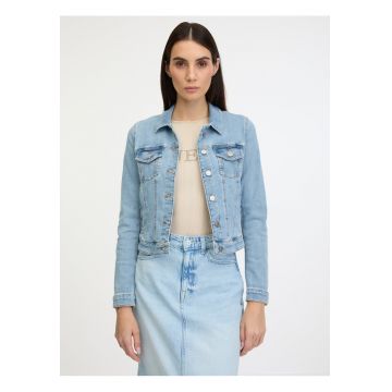 Jacheta din denim cu buzunare - Albastru deschis