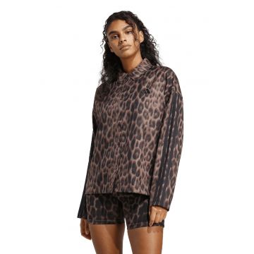Jacheta usoara cu animal print - Negru/Maro