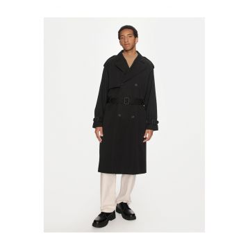 Trenci barbati  negru - elegant -