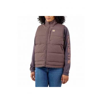 Vesta reversibila dama -  Nailon/Poliester - Mov/Gri -