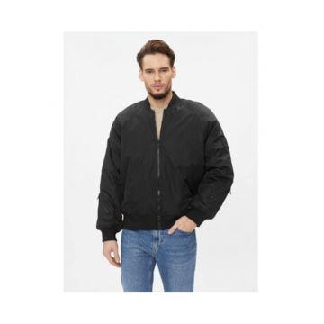 Geaca bomber cu fermoar -