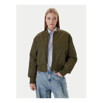 Geaca bomber cu logo discret -