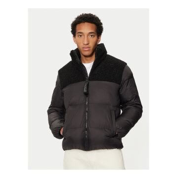 Geaca matlasata cu model color block -