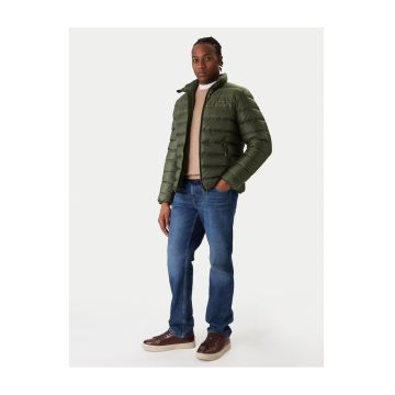 Geaca puf barbati  verde - material usor
