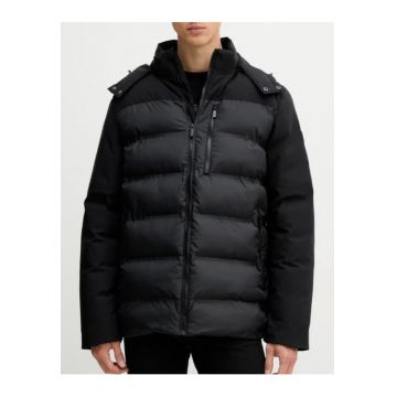 Geaca regular fit cu guler si fermoar