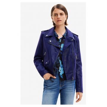 Jacheta Biker Harry din piele ecologica -