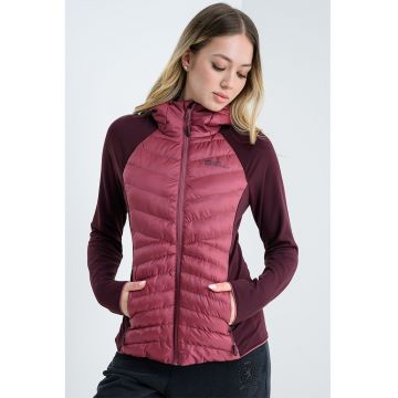 Jacheta cu fermoar Pro Hybrid Routerburn - Violet tyrian