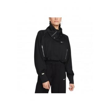 Jacheta dama  W NSW CLLCTN CROP TRK JKT - Poliester - Negru -