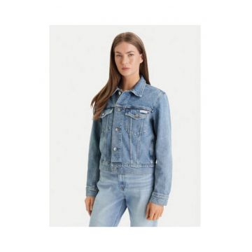 Jacheta din denim cu buzunare -