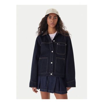 Jacheta din denim lejera cu nasturi