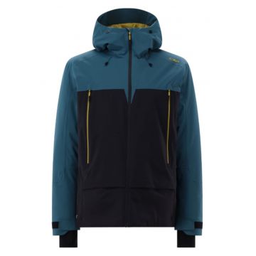 Jacheta impermeabila barbati  FIX HOOD - Verde/Negru