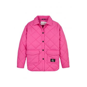 Jacheta matlasata cu capse - Fucsia