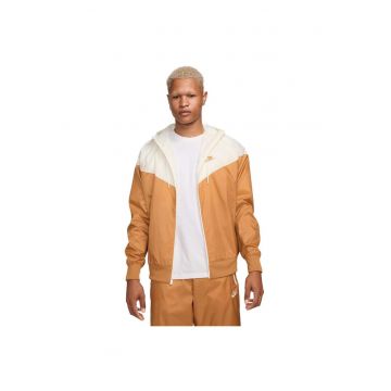 Jacheta sport  Heritage Windrunner - material reciclat - culoare maro - pentru alergare