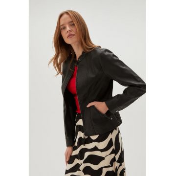 L-KU-4605 KURTKA - Negru