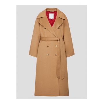 Palton din lana plus size -