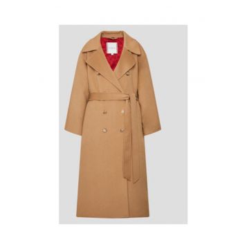 Palton din lana plus size -