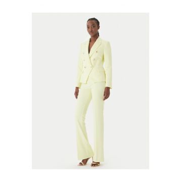 Sacou dama -  galben - poliester - exterior 90% poliester - 10% elastan