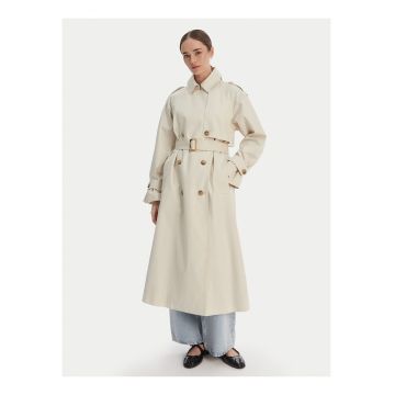 Trenci de lung supradimensionat din bumbac organic