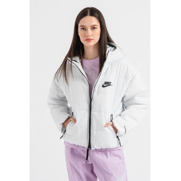 Geaca cu gluga Sportswear Therma-FIT - Alb