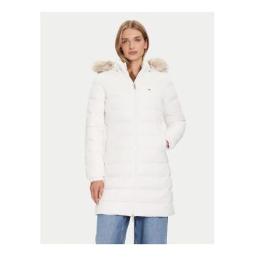 Geaca de puf tip parka cu fermoar -