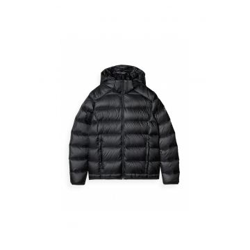 Geaca de Schi Dama Negru Intens cu Puf Natural 90/10 - Gluga Detasabila -  AW24