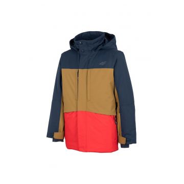 Geaca de schi pentru copii  HJZ22-JKUMN004 - impermeabila - poliester - multicolor -