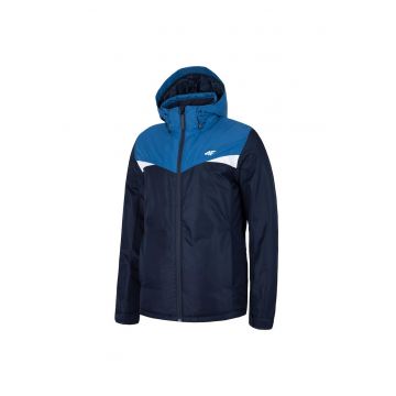 Geaca de ski  gluga detasabila - impermeabilitate 5.000 mm - albastra - poliester -