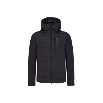 Geaca de ski  Malmo - impermeabila - cu gluga - neagra - poliester -