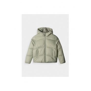 Geaca Puf Fete Verde Deschis  Junior - Marime 122 - Croiala Oversize - Tehnologie 4FWarm - Sezon AW24