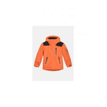 Geaca snowboard baieti -  303943929 - Poliester - Portocaliu - Portocaliu