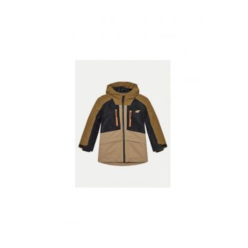 Geaca snowboard baieti -  303943943 - Poliester - Maro - Maro