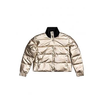 Jacheta Dama -  Poliester - Auriu/Negru -