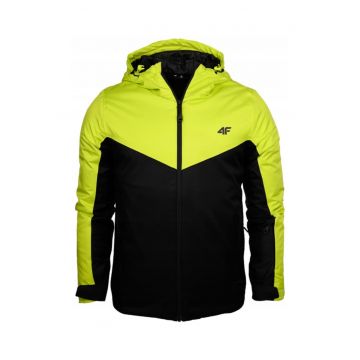 Jacheta de schi cu gluga -  Poliester - Verde/Negru -