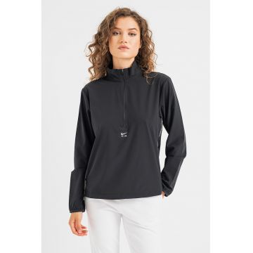 Jacheta fara inchidere cu tehnologie Dri-FIT si buzunare laterale pentru alergare Air - Alb/Negru