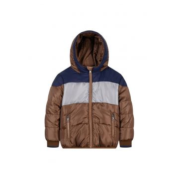 Jacheta  pentru baieti - gluga - doua buzunare - multicolor - poliester