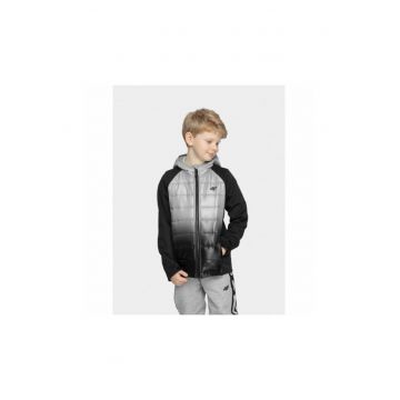 Jacheta softshell pentru baieti  HJZ21-JSFM002 - Poliester - Negru/Gri