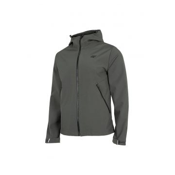 Jacheta softshell pentru barbati -  H4Z22 SFM001 44S - Poliester - Verde masliniu - Gri